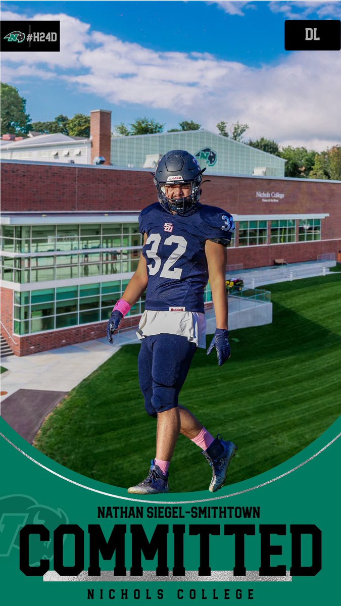 Nathan Siegel (@nathan_siegel) on Twitter photo My official Nichols commitment graphic!! Super excited to get to work on the hill!! #FullThrottle ๐๐๐ฆฌ๐ฆฌ<a href="/CoachCBison/">Jonathan Conte</a> <a href="/CoachVBisonHC/">Vinny Marino</a> My official Nichols commitment graphic!! Super excited to get to work on the hill!! #FullThrottle ๐๐๐ฆฌ๐ฆฌ<a href="/CoachCBison/">Jonathan Conte</a> <a href="/CoachVBisonHC/">Vinny Marino</a>