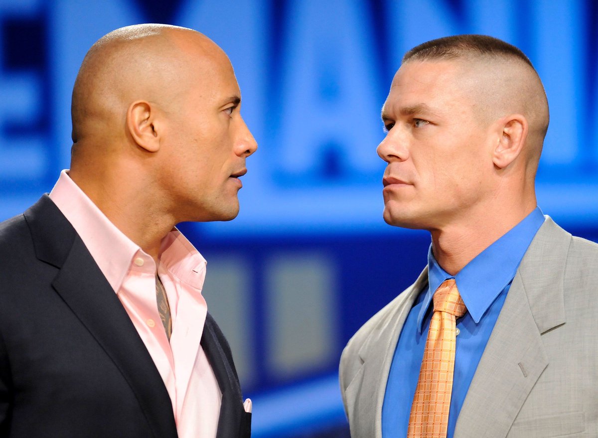 VanDamageCTRL's tweet photo. John Cena can save this by challenging The Rock. It's currently 1-1. Ending the trilogy would be pretty perfect for WrestleMania's 40th Anniversary https://t.co/pH90WtphuD