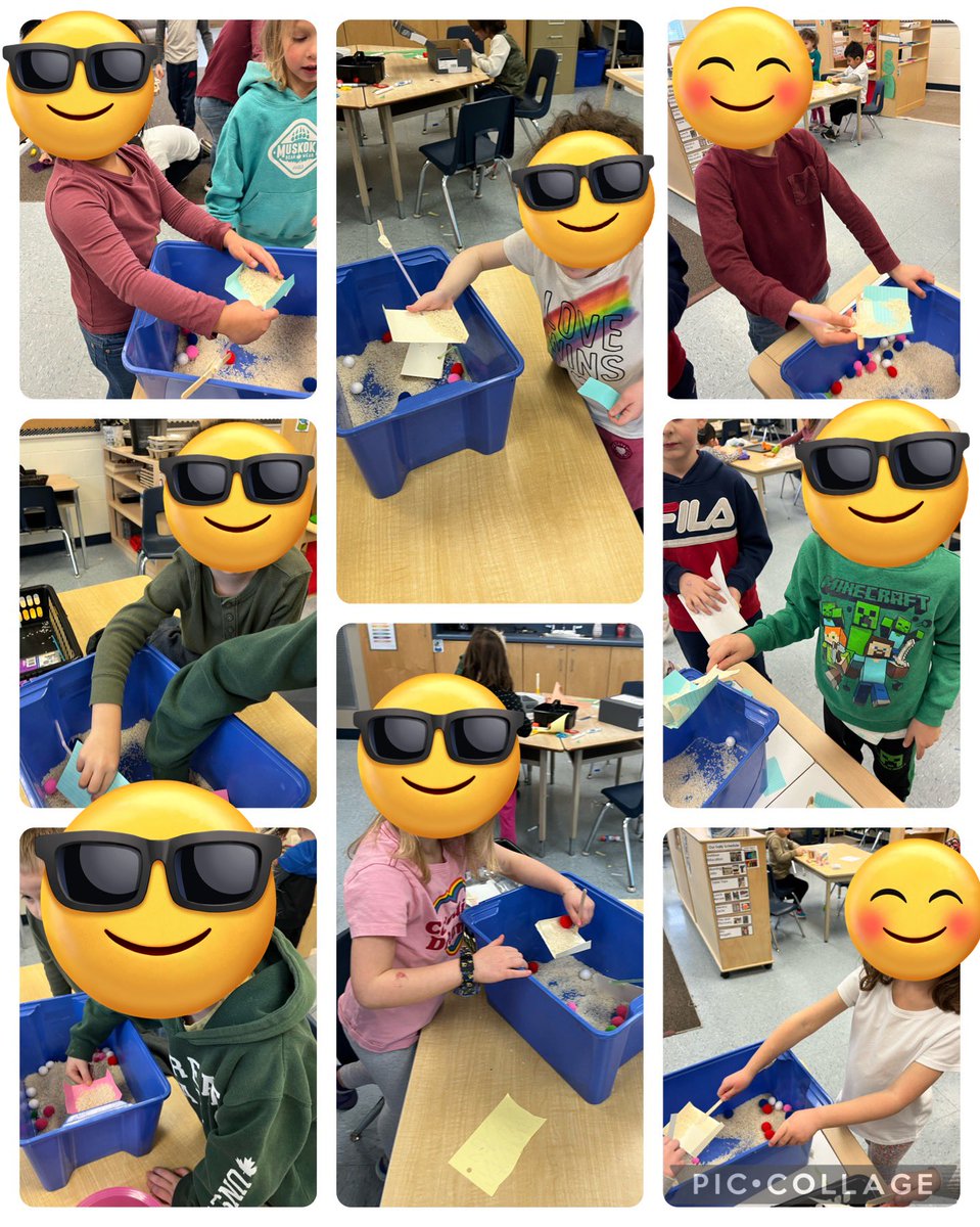 BrookeHaggith's tweet photo. Last week, students  enjoyed our STEM challenge to create snow shovels/scoops using various materials to scoop up the ‘snow’/ rice. @carne_kristen @pulley_julie @TVDSBKinder https://t.co/VTA04QPwEc