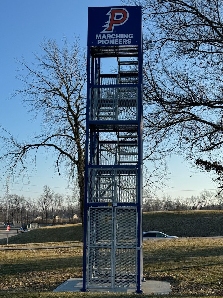 OrangeBandFans's tweet photo. Thanks to an anonymous monetary donation designated specifically for signage on the new band tower, we were able to put our name out on the practice field! #lookingforwardtofall #pioneerpride🧡💙 https://t.co/TeUSmJNRpO