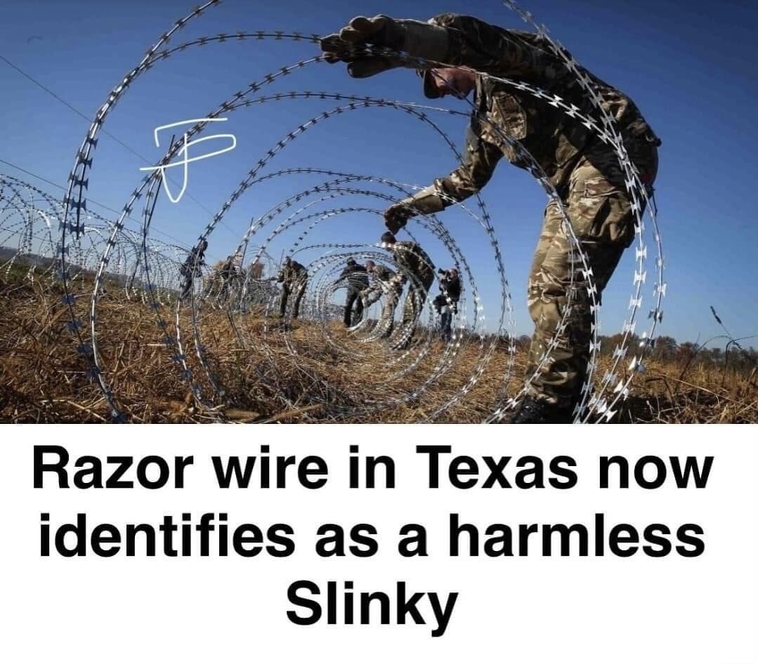 DocReichenbach's tweet image. 📺 I identify as an opportunity to earn my own “public access” show on Info Wars! Who’d like to see that?

🤔 What do you identify as? 

@RealAlexJones

#identity #razorwire #texasborder #nationalguard #publicaccess #alexjones #alexjoneswasright #infowars #slinky