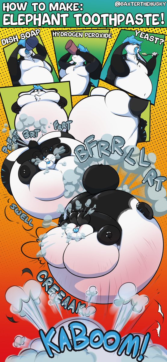 CW: Popping and Farts

How to make Elephant Toothpaste, and explosive guide by <a href="/Heckin_Floofer/">Kay the Bunny</a>! 

Please don't drink hydrogen peroxide or dish soap