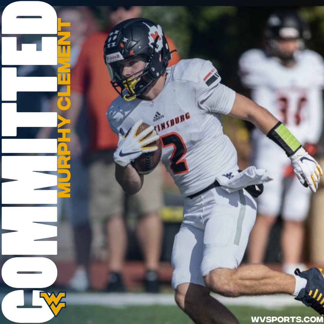 Martinsburg (WV) athlete Murphy Clement has committed to #WVU.  Murphy is the younger brother of Mountaineer freshman wide receiver Hudson Clement. #HailWV