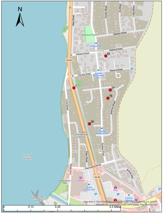 NathanEagle's tweet photo. MPD has released its preliminary after-action report for the Aug. 8 wildfires on Maui, including maps showing where people died in Lahaina and a list of recommendations. Story coming in @CivilBeat #MauiFires #HInews https://t.co/BqM6TkCMDa