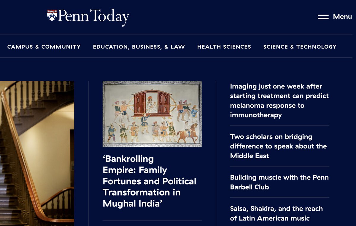 Thank you to @Penn_Today for showcasing my research and new book 'Bankrolling Empire' to the Penn community all around the world! penntoday.upenn.edu/news/bankrolli…