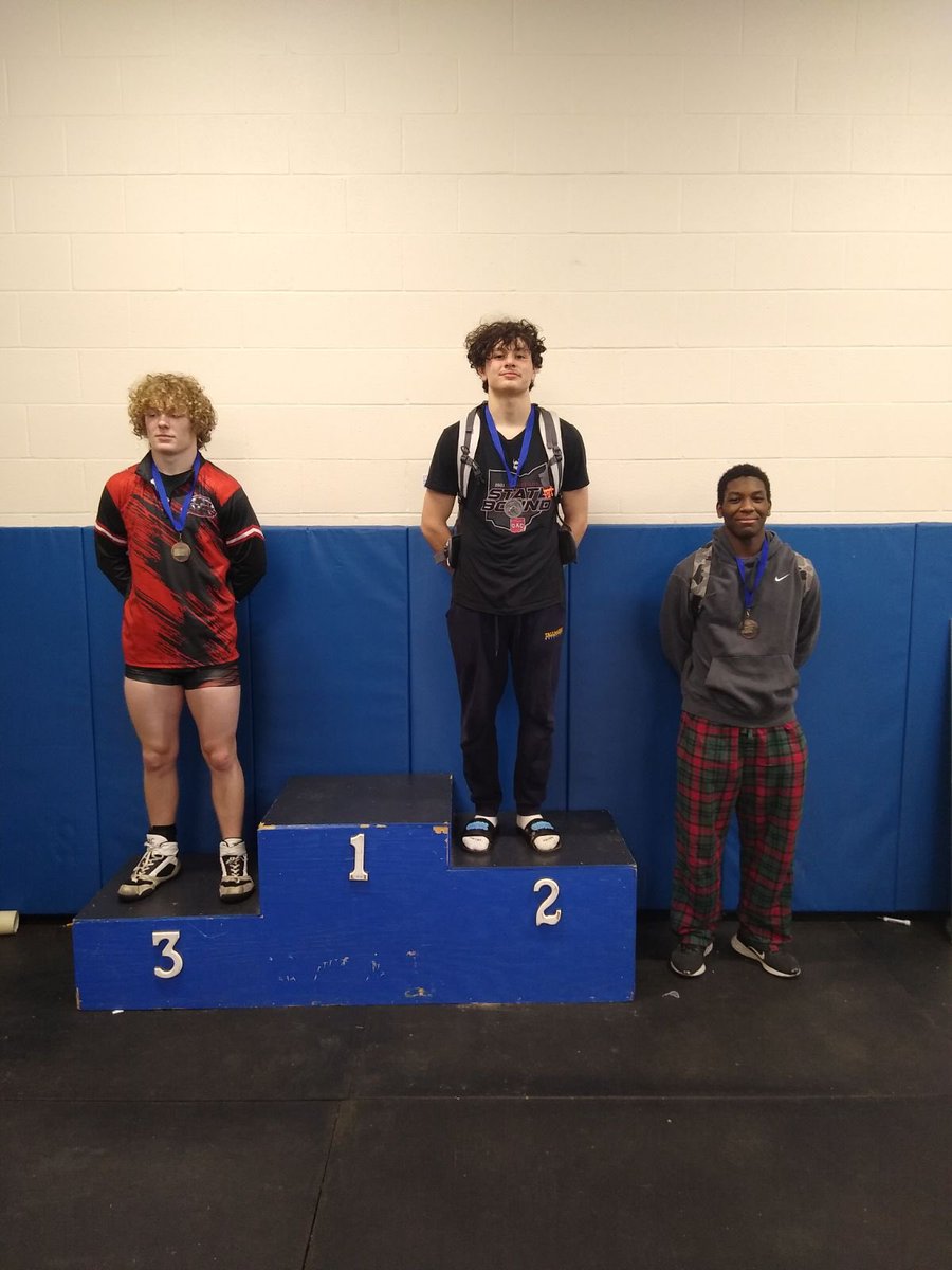 Congratulations to our Varsity Wrestling placers at the Chippewa Invitational.
Ian Bee 150 lbs Soph. CHAMPION 
Atticus Clum 165 lbs Soph. 2nd Place
Sean Rorar 215 lbs Junior 6th place
<a href="/Tallmadge_AD/">Tallmadge Athletics</a>