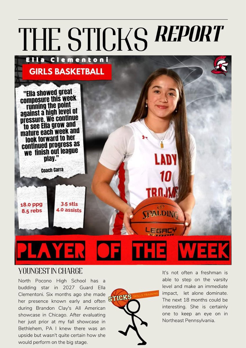 #TheSticksReport

2027 G <a href="/clementoni_ella/">Ella Clementoni - c/o 2027</a> has North Pocono HS off to a  12-7 start and in 1st place in their division.  PIAA playoffs loading..