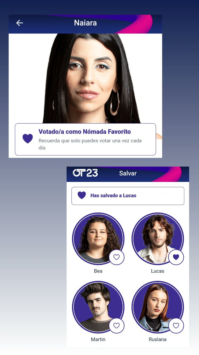 SaraNomeRayess's tweet photo. Desde el primer día y hasta el final mis favoritos ❤️ #Lunai #Lucas @laenedenaiara @GiuloCurotto @OT_Oficial #OTGala10 #OTDirecto5F #OTDirecto6F ¡LUCAS FINALISTA! 👏 https://t.co/k3FDatXe8C