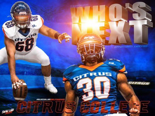 Blessed to say I received my 5th offer from <a href="/CitrusFootball/">Citrus College Football</a> grateful for the opportunity! <a href="/ItsCoachGriff/">COACH GRIFF‼️</a> 

<a href="/CoachEarly_MHS/">Lamar Early</a> 
<a href="/RonTBAOL/">Ron Sowers</a> 
<a href="/MillenniumFB/">Millennium Football</a> 
<a href="/milindz_95/">Mike Lindsey</a> 
<a href="/CoachChaco/">Trevor Chaco</a>