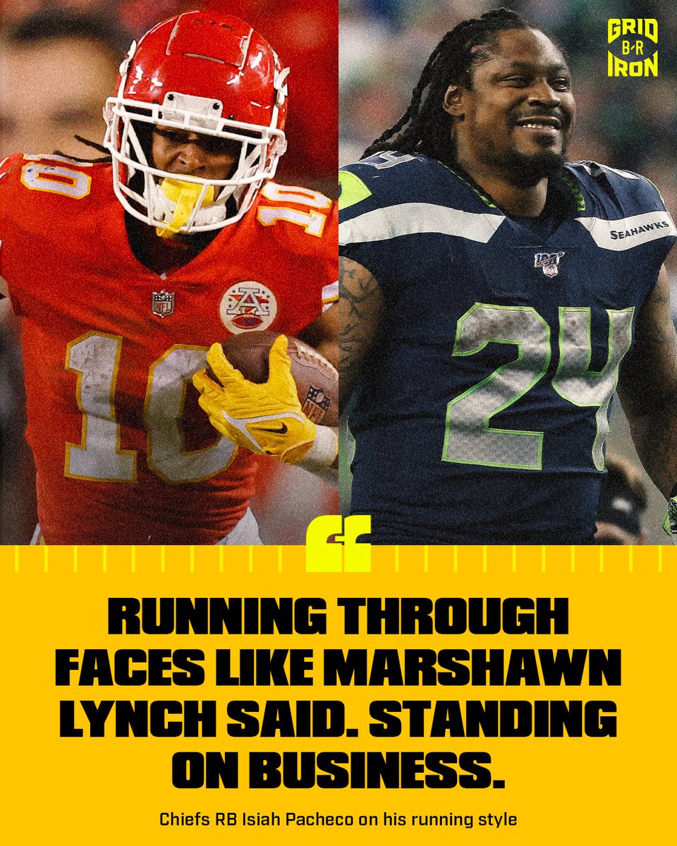 brgridiron's tweet photo. Pacheco pulling his running inspiration from Marshawn Lynch 👀 https://t.co/HGMKafOLjA