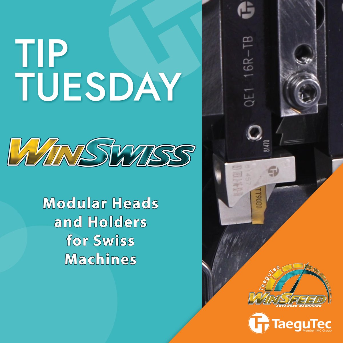 TaeguTec's tweet photo. WIN-SWISS reduces #insert changing time & boosts #productivity by allowing replacement outside of the machine with just the #modular head removed & the shank fixed to the tool post
https://t.co/QXWjfVQTRQ
#WinSFeed #micro #micromachining #microtools #miniature #Swiss #tip #tool https://t.co/K5BlzpBa9Y