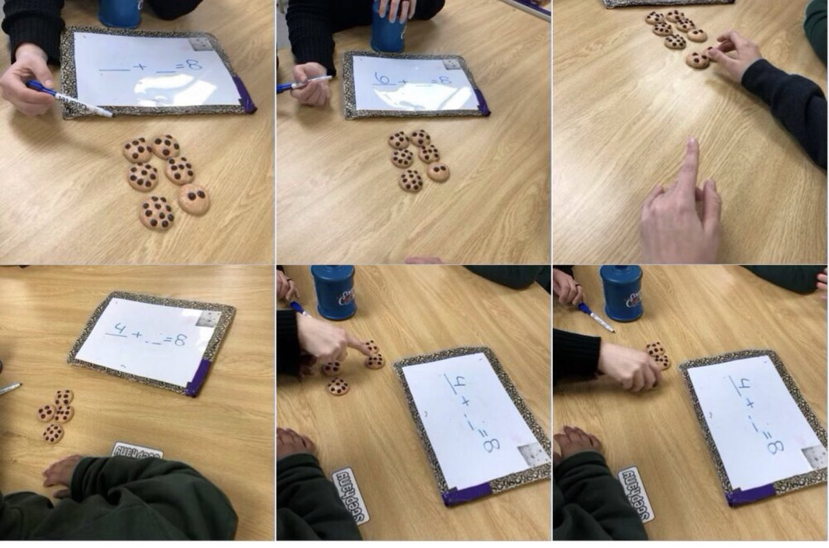 LipoMigena's tweet photo. How many cookies are inside the cookie jar? Planning for Independence Program Ss @GoetzGators learning about math with Mrs.Tonelli 🙂. @DP_math #MathisFun #MissEastSerts @DPCDSBSchools #equalsmath https://t.co/ZoxEqaZv7b