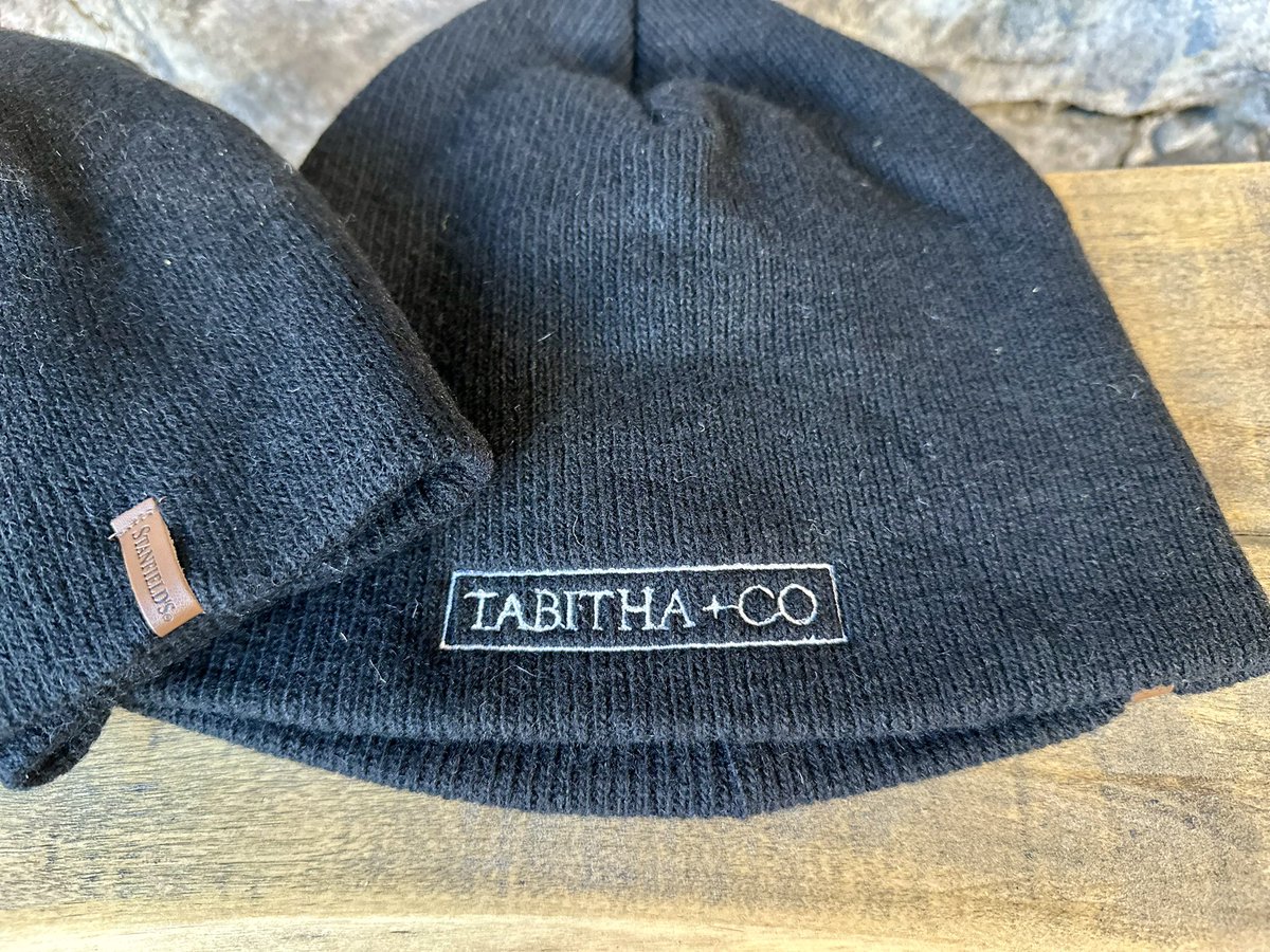 Thank you @_jchisholm for the lovely visit, it was nice to catch up! ⁣ ⁣ Jake loved our new TABITHA + CO™ Heritage Wool Hats that were made and embroidered right here in Nova Scotia @Stanfields1856 #LoveLocal 🤍⁣ ⁣⁣⁣⁣⁣⁣⁣⁣⁣⁣⁣ Find these warm branded toques in store,