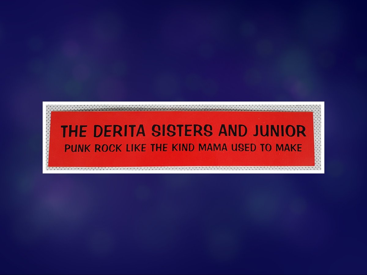 TwinkiePunk's tweet photo. The Derita Sisters and Junior.
#TheDeritaSistersAndJunion #BandStickers #MusicStickers #PunkRock #Punk #MusicMemories https://t.co/Ip7OgLilhE