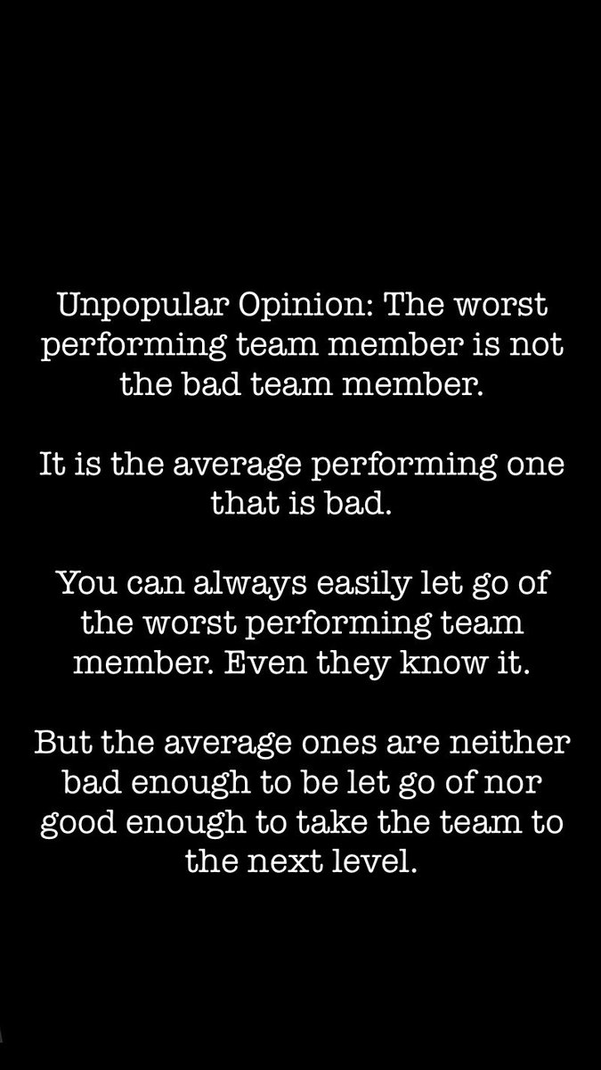 You probably didn’t want to hear this.

#management #harshtruth #execution #growth #peoplematters