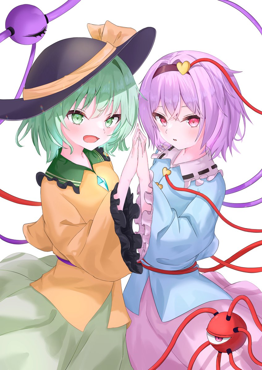 東方project / 古明地こいし & さとり #東方イラスト #絵柄が好みっ