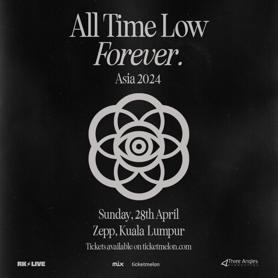rahulOBS's tweet photo. @AllTimeLow / Kuala Lumpur / April 28th 2024 / @zeppkualalumpur. 

Tickets go on sale Feb 8th (Thursday) @  10am via @Ticketmelon https://t.co/3NMkBSXWGQ