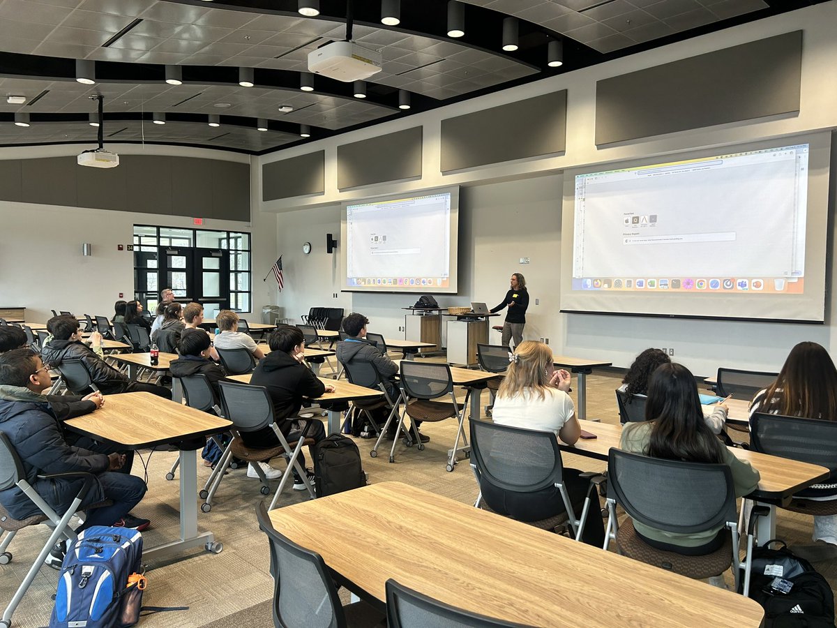 Thank you, Sal Trupiano from QNX Software Systems, for taking time out of your day to present to Mr. Augustine’s Science class. #CTEMonth #CareerTalk