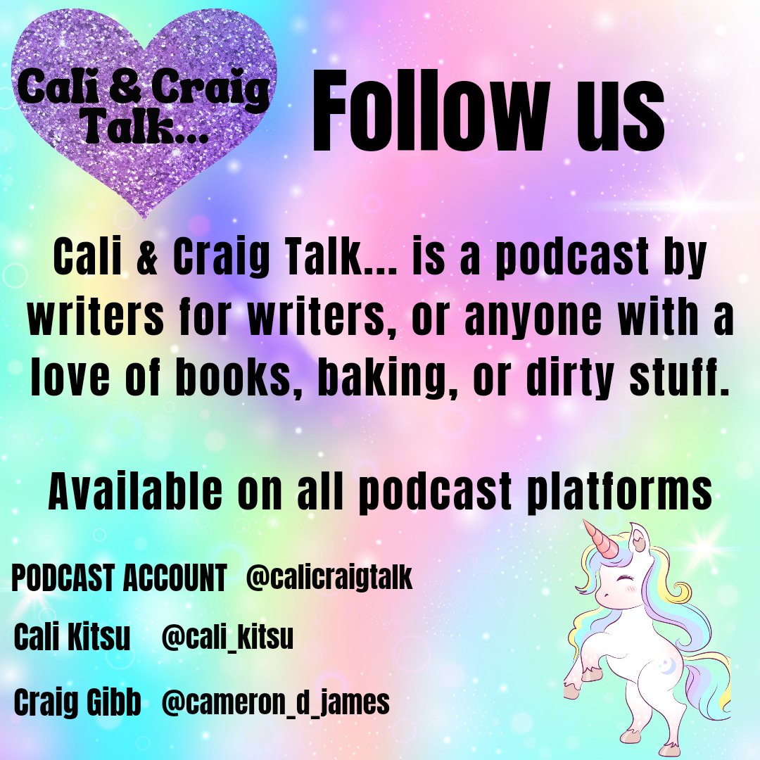 Listen to the @CaliCraigtalk podcast w/besties @cali_kitsu & @Cameron_D_James
Listen here tr.ee/soCXO1KKeY

#writersoftwitter #AuthorsOfTwitter #podcast #writingpodcast #WritingCommunity #writingadvice #publishing #submissions #queryhelp #funpodcast #podcasting #lgbtqbooks