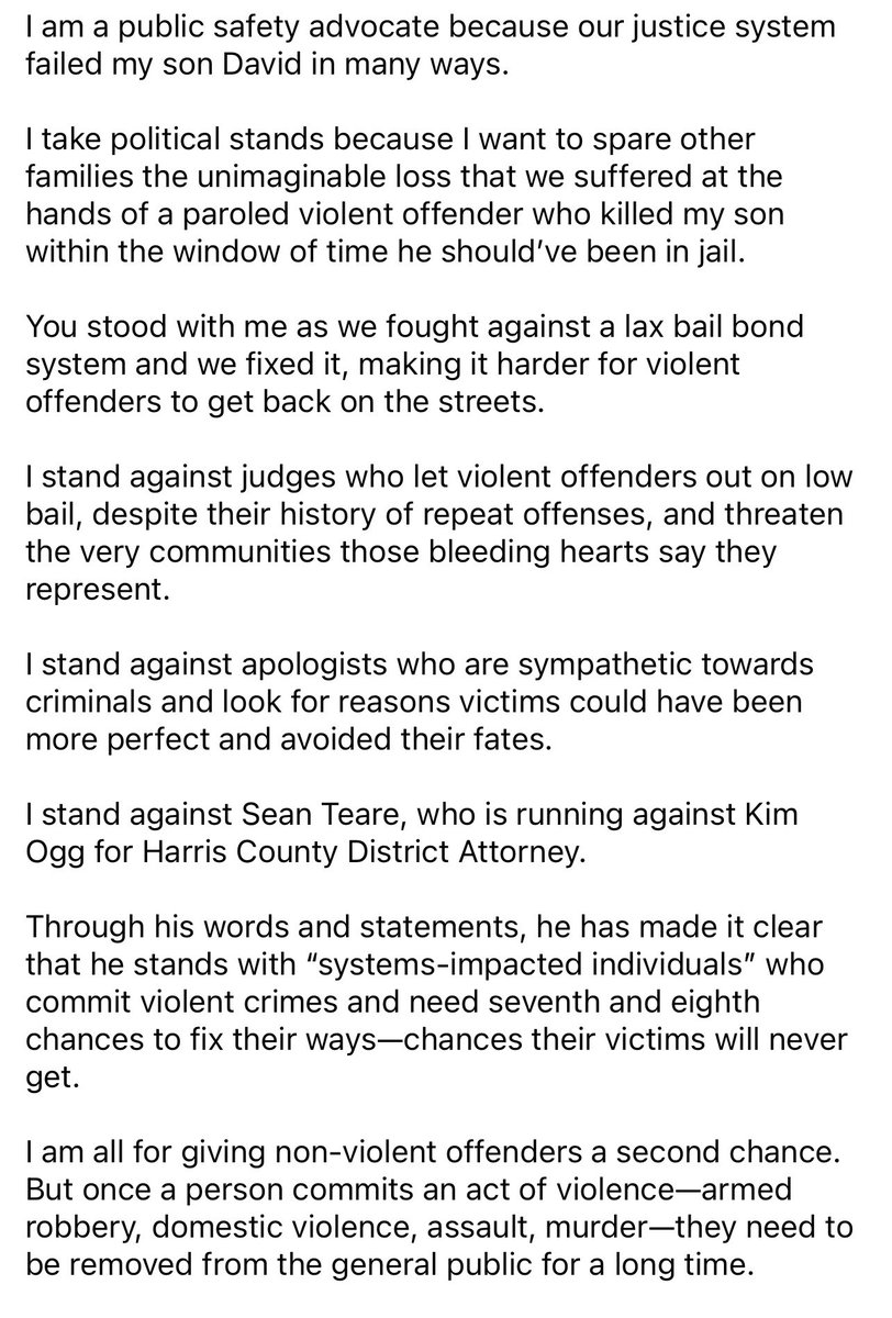 theshellbelle's tweet photo. 🚨🚨🚨I saw this From @PaulCastroTX , who I have a ton of respect for, and has gone through a horrible tragedy. He, like myself and many others unfortunately started advocating because of violent crime that we have endured. Trauma has united many victims and survivors, and it needs to be better. Please take a few moments to read and to understand why we stand with @ReElectDAKimOgg 🚨🚨🚨