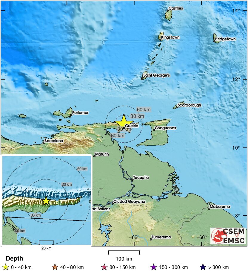 LastQuake's tweet photo. 🔔#Earthquake (#sismo) M4.9 occurred 45 km NW of #Güiria (#Venezuela) 21 min ago (local time 22:18:02). More info at:
📱https://t.co/IbUfG7TFOL
🌐https://t.co/s1vFxFVHCB
🖥https://t.co/AFacB0tQKh https://t.co/WsMvz8Y2Rm