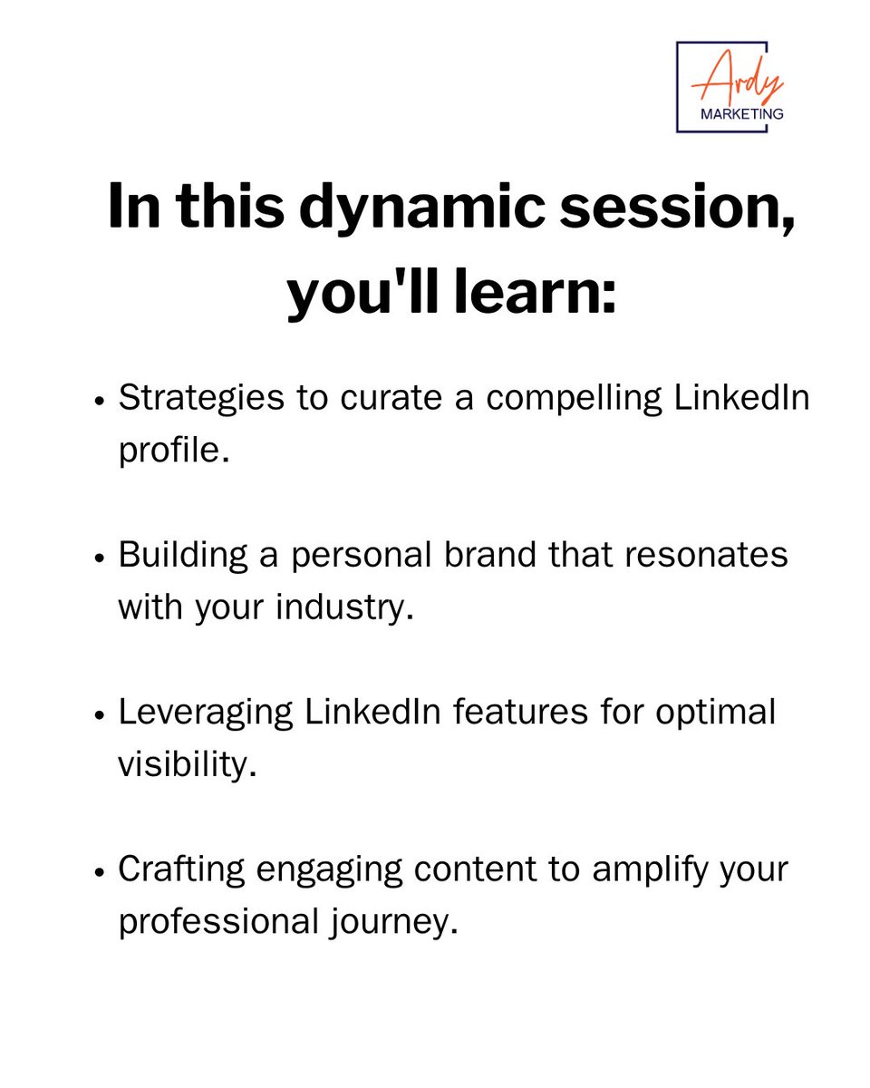 ardy_marketing's tweet photo. 2 days left to master LinkedIn!  Join our Twitter Space Feb 15th for FREE personal branding tips from experts. Elevate your professional profile &amp; stand out online! ➡️ Set your reminder: https://t.co/kMEsKY5sNC 
#TwitterSpace #LinkedInPro #PersonalBranding #CareerGrowth https://t.co/vMsCp3U4zN