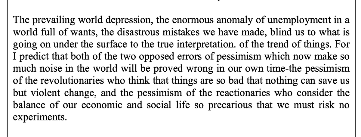 christianfscott's tweet photo. Keynes in 1930. 100 years of progress has not discouraged the reactionaries and revolutionaries https://t.co/NXYmcXy1QF https://t.co/RyOHkJlDxi