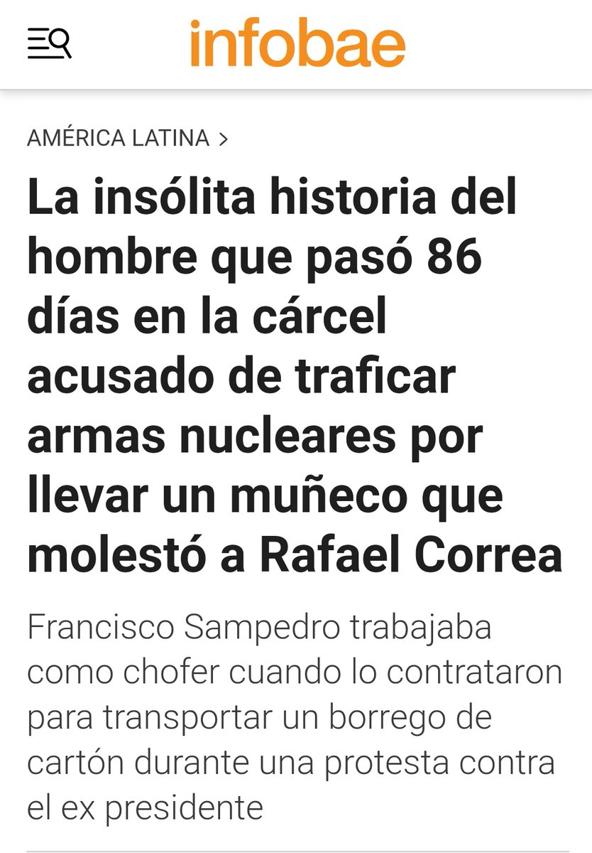_SuExcelencia's tweet photo. — Rafael Correa. 2024: “Ni en la época nazi se vivió lo que se vive hoy en Ecuador”.

— Rafael Correa. 2015: https://t.co/hmqR4ncFjZ