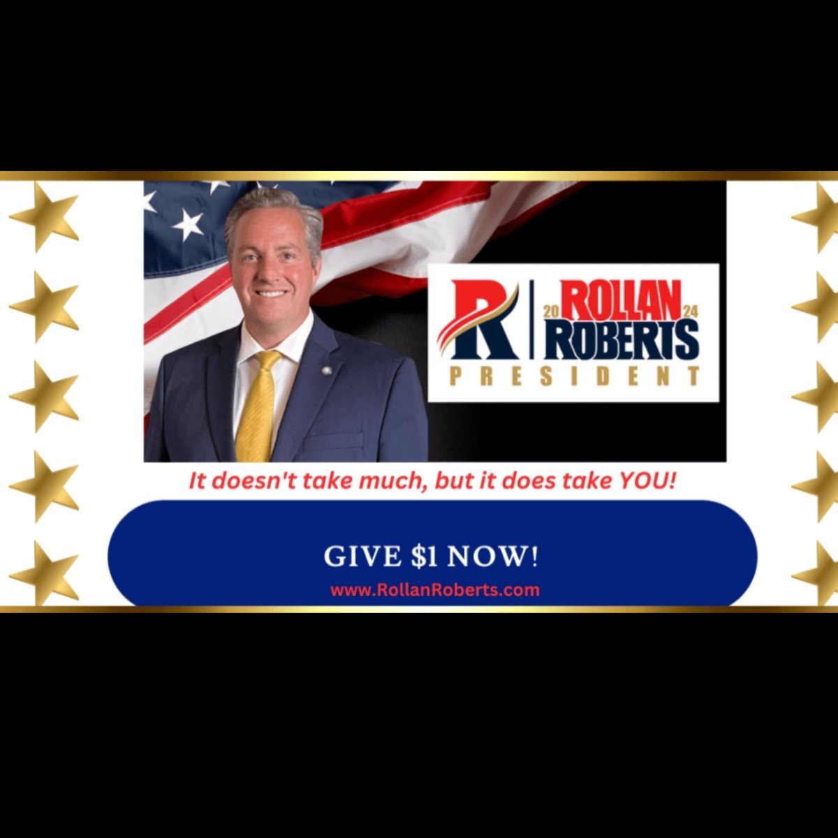 Support ROLLAN ROBERTS FOR PRESIDENT for stronger families, better economy, safer nation & to do right by every person and nation on earth! Under ROLLAN ROBERTS Presidential leadership, America will lead all nations! secure.winred.com/rollan/donate #rollanrobertsforchange #Vision #Voice