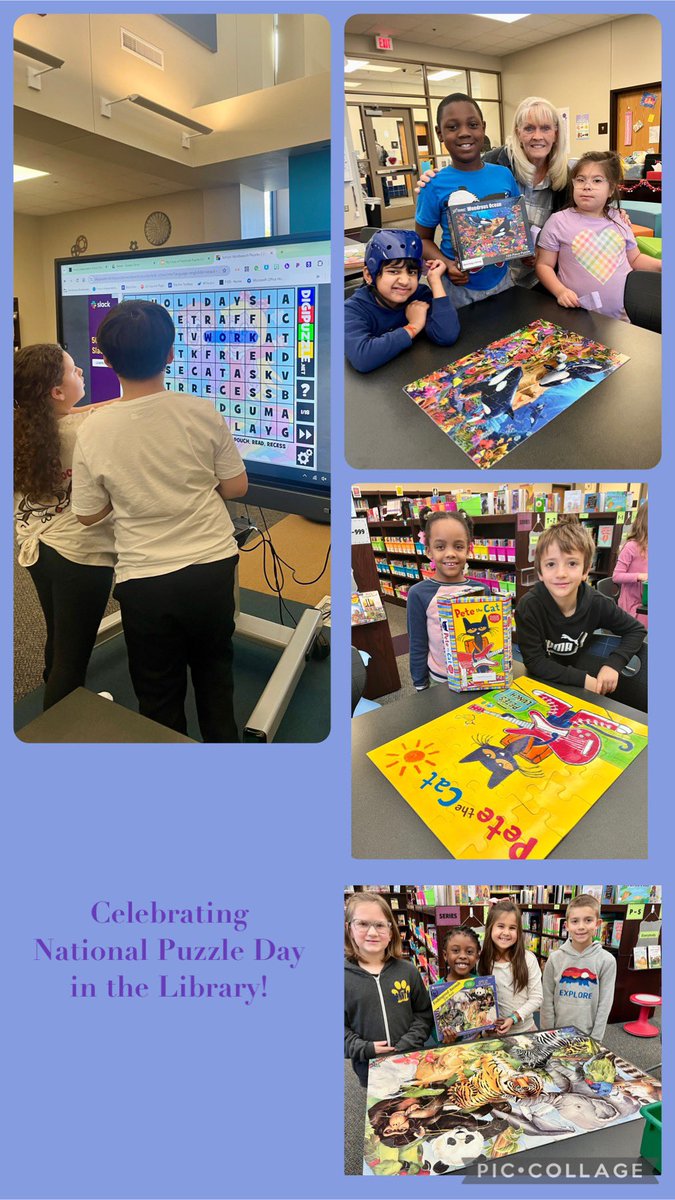 Ramona Browne (@ramonalibrarian) on Twitter photo Students had fun celebrating National Puzzle Day in the library last week! 🧩❤️<a href="/SonntagElem/">Sonntag Elementary</a> <a href="/FISD_Libraries/">Frisco ISD Libraries</a> #FisdElevate #SonntagLearns Students had fun celebrating National Puzzle Day in the library last week! 🧩❤️<a href="/SonntagElem/">Sonntag Elementary</a> <a href="/FISD_Libraries/">Frisco ISD Libraries</a> #FisdElevate #SonntagLearns