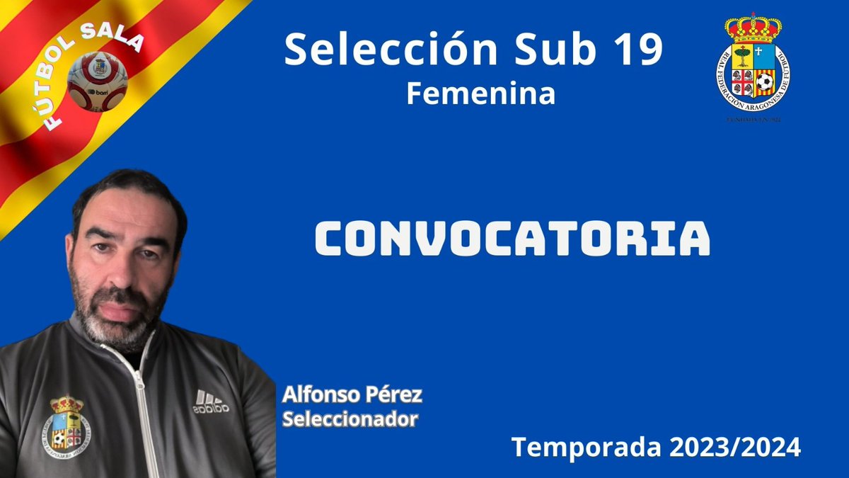 #RFAF - Convocatoria selección fútbol sala sub-19 femenina  

📆  7 de febrero
⏰ 18.45 horas
📌 Pabellón Torres Berrellén

futbolaragon.com/pnfg/NBdd_LstD…

<a href="/futbolaragon/">Real Federación Aragonesa Fútbol</a>