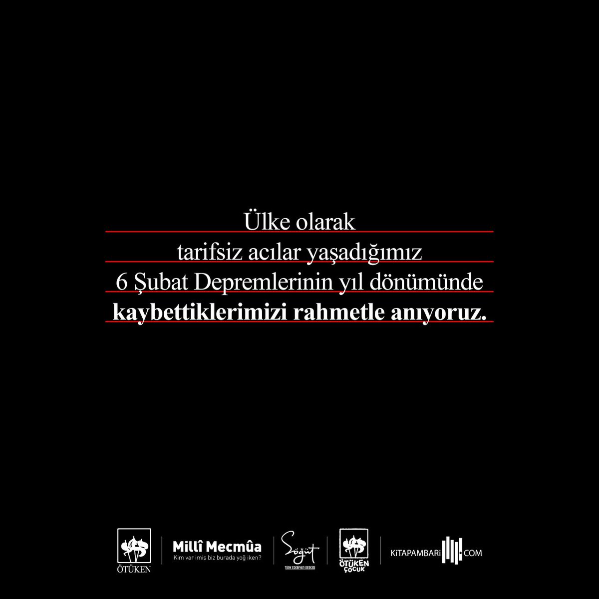 Unutmayacağız...

#6ŞubatDepremleri