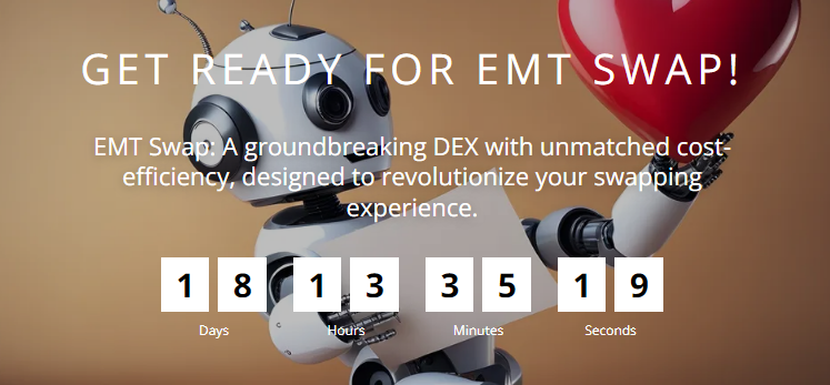 EmoTechOfficial's tweet photo. Get ready! 🤖❤️
In 18 days the swap platform will be up
https://t.co/MjfR2NKh9d
#swapplatform #Crypto #emotionalsupport https://t.co/RezskeNPvh