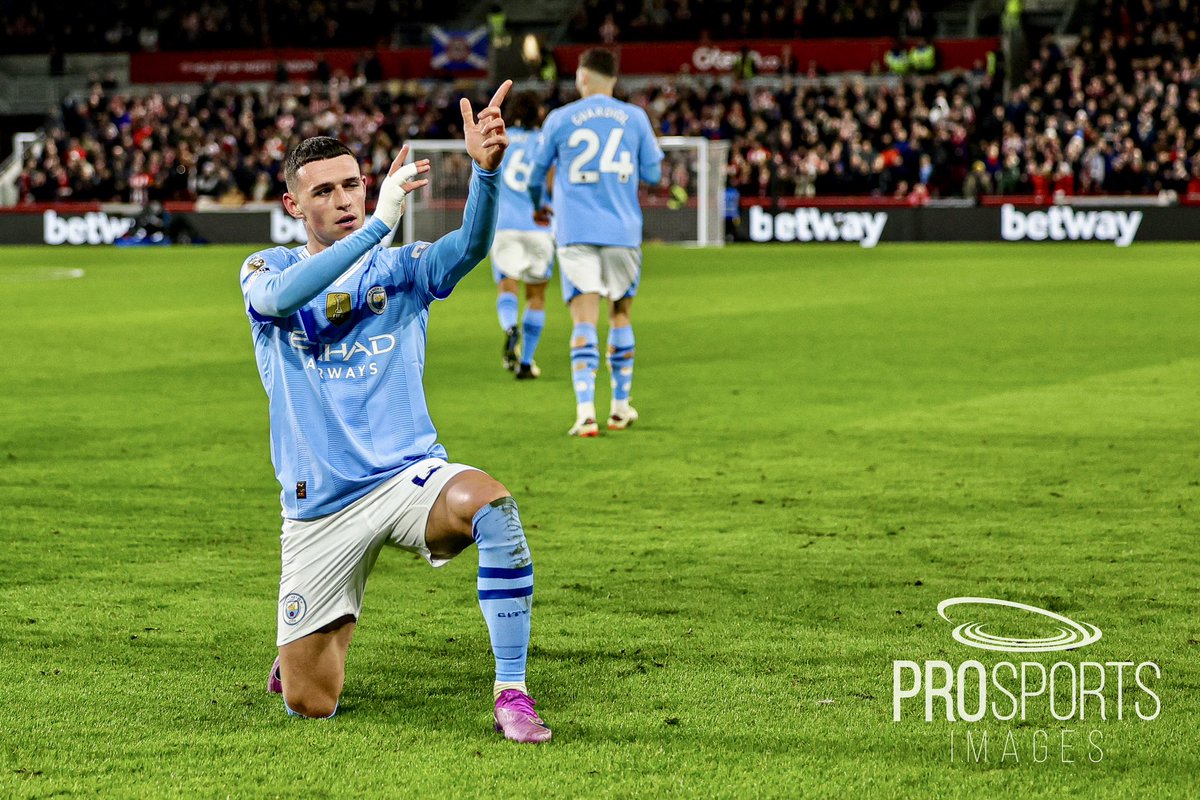 keene_nigel's tweet photo. It was a Phil Foden show last night scoring a hat-trick at the Gtec Stadium as Manchester City beat Brentford 1-3. Images shot for @ProSportsImages #ManCity #PremierLeague #PhilFoden @CanonUKandIE https://t.co/k6jTstNrso
