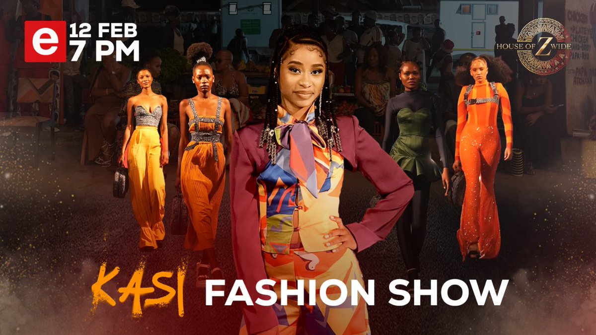 🌟 Get ready for a #KasiFashionShow coming your way on Monday, February 12th, at 7 PM! Don't miss out because this one is going down in the books.
