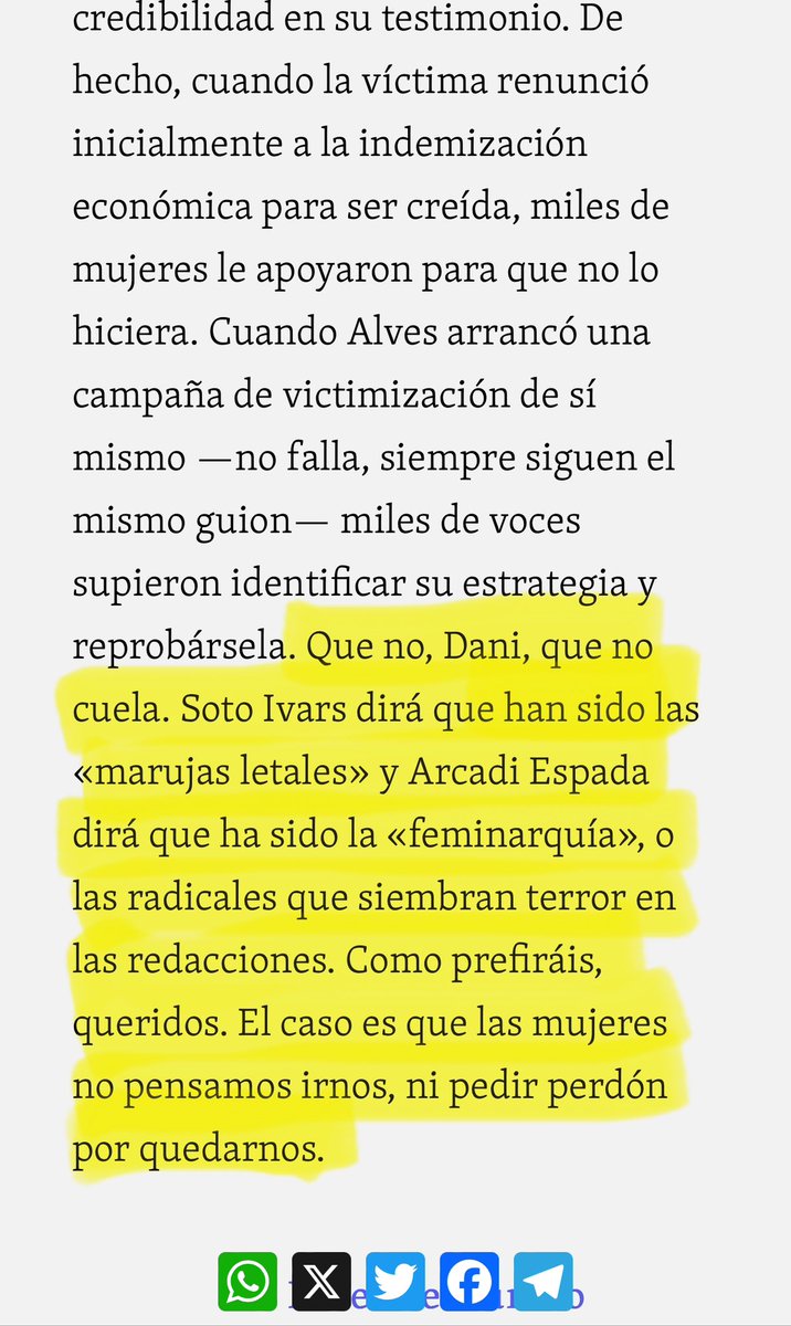 ceciliaencina's tweet photo. Y por eso amigues es importante leer…

Dani Alves y el perdón
El EDITORIAL de @diario_red_ 

(Enhorabuena a quien haya escrito esto) 
#Ley #SoloSíEsSí #SeAcabó 

👉🏼 https://t.co/2yTvOTalTd https://t.co/57C1yrl39M