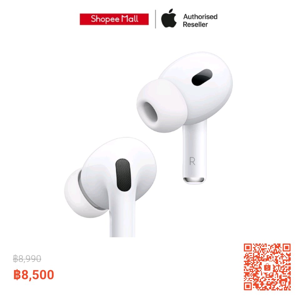 Cake_1987_'s tweet photo. #วันนี้มีโค้ดส่วนลด1000บาทนะค่ะ
Apple AirPods Pro (2nd generation) with MagSafe Case (USB‑C) ลดราคา 5% เหลือ ฿8,500
👇สั่งซื้อ👇🛒🧡#Shopp👇
https://t.co/AiMX87zOG1
#ช่างกิต #ช่างกิตบางบ่อ #ฆ่าหนุ่มโรงงาน #เกษตรแฟร์67 https://t.co/RYnCb5W7e1