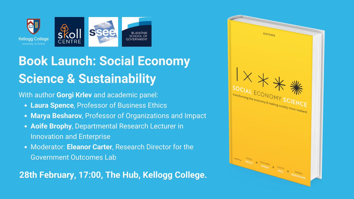 Oxford event on people-centered sustainability transformations. Based on #SocialEconomyScience published by @OUPEconomics. Join us! #event #impact #research #panel #socialeconomy #socent #impinv