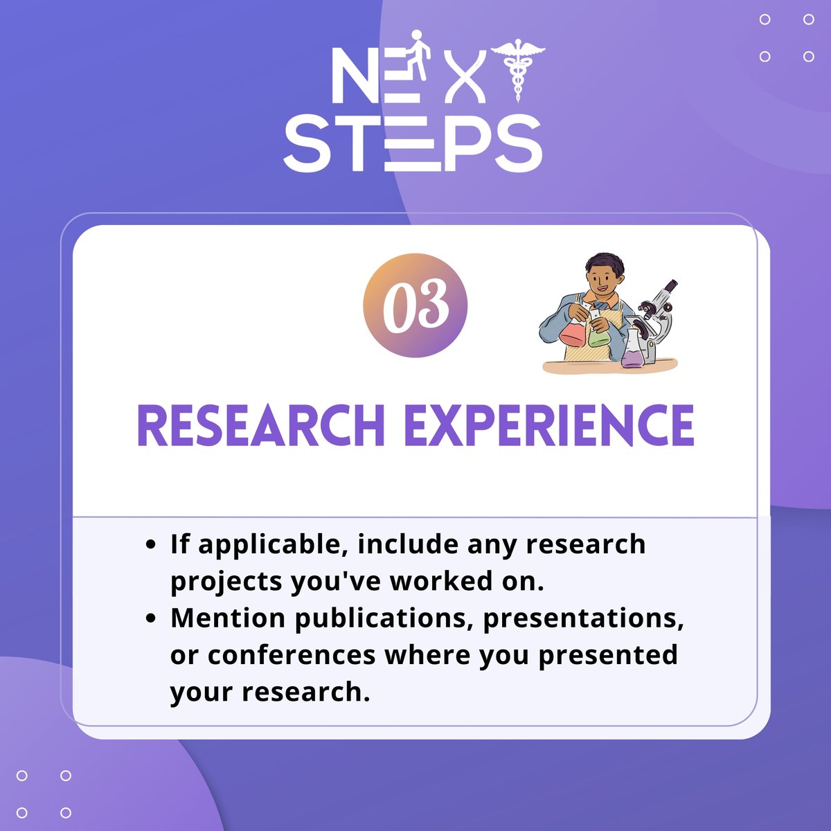 'USMLE CV Essentials: Strategies for Success in Residency Applications'
✅For USMLE CV building register here: bit.ly/404DAAx
#nextstepsusmle #usmlecv  #USMLE #usmlepreparation #usmlematch #USMLEPrep #nextsteps #nextstepsusmle #NextStepSuccess