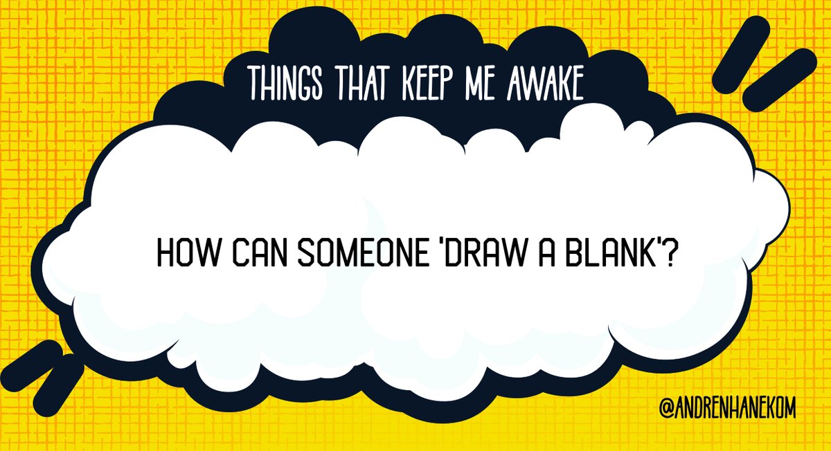 AndrenHanekom's tweet photo. How can someone 'draw a blank'? https://t.co/QVpw20XTV9