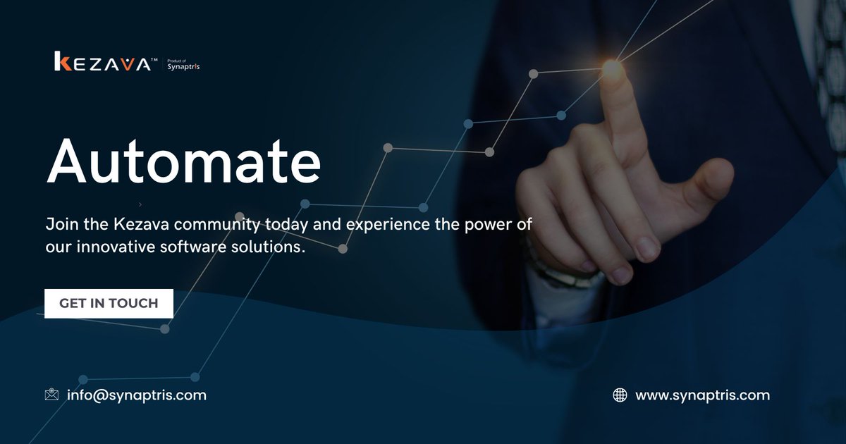 Kezava (@kezavacms) on Twitter photo Unlock the power of automation with Kezava! Streamline your processes, boost efficiency, and elevate your business to new heights.
visit : synaptris.com
email us : info@synaptris.com
#kezava #CMS #workforce Unlock the power of automation with Kezava! Streamline your processes, boost efficiency, and elevate your business to new heights.
visit : synaptris.com
email us : info@synaptris.com
#kezava #CMS #workforce
