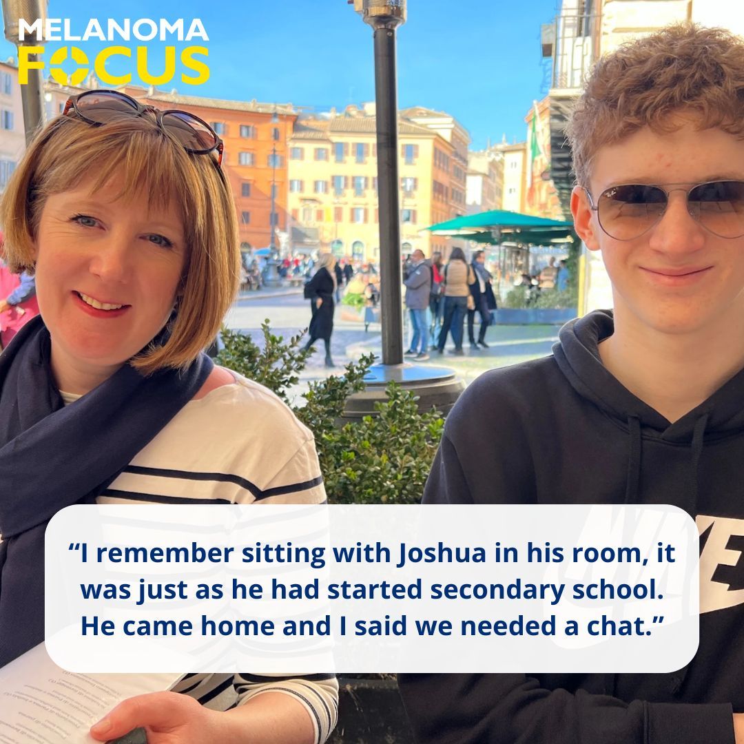 It's #ChildrensMentalHealthWeek. When a parent/guardian of a child/adolescent is diagnosed with melanoma, it can cause a whole range of emotions for the family unit. Charlotte & her son Joshua, have written a blog about their experience of this. Blog :buff.ly/4b6uo4H