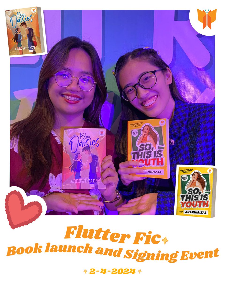 flutterficph's tweet image. Here are more photos from the Flutter Fic Book Launch and Signing event with @talesofdemi 
 and @arrowheadswp ! 

#flutterficph #anaknirzal #arrowheads #nbsevents