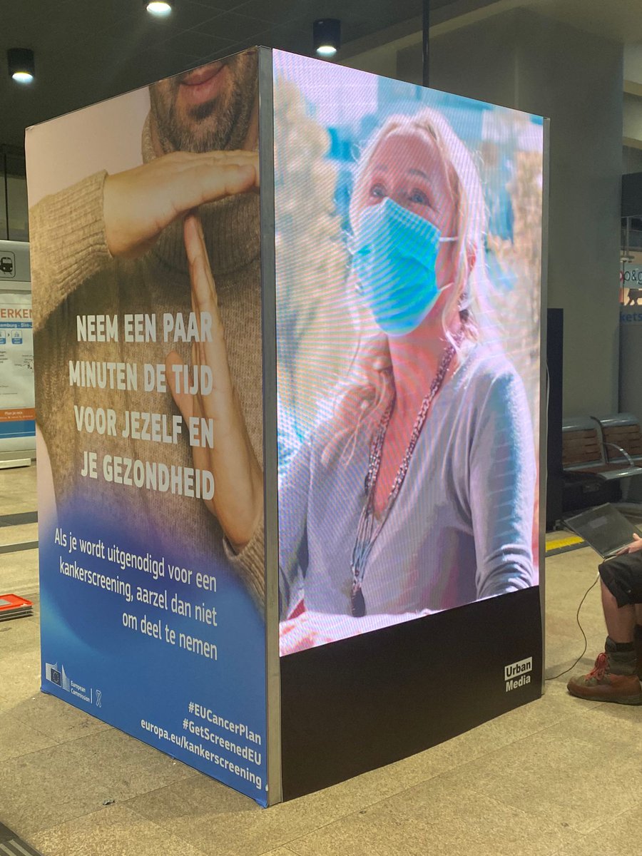 Did you see our #GetScreenedEU campaign around Brussels? Cancer is easier to treat if it is detected early. Dedicate a few minutes to yourself & your health. #EUCancerPlan ➡️europa.eu/!6dDmc3