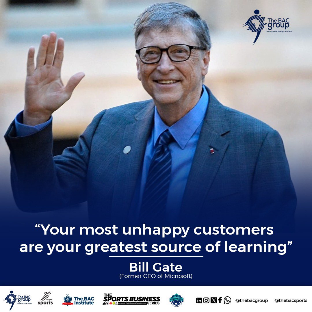 thebacgroup's tweet photo. Feedback from unhappy customers, offer the best learning opportunities. 🙌

#Qouteoftheweek https://t.co/tsOSle8NrV