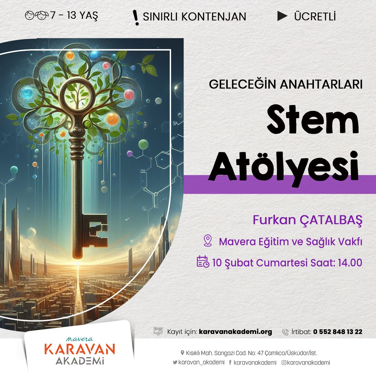 karavan_akademi's tweet photo. Kur'an-ı Kerim Atölyesi (7-13 Yaş, çevrimiçi) 🏘️
🕵️ Atölye Lideri: Karavan Akademi
🎉 Atölye Ücreti: 1000₺
📞 Kayıt İçin: 0552 848 13 22
🌐 https://t.co/6NP89nQL6j https://t.co/O5kcqUuYnI