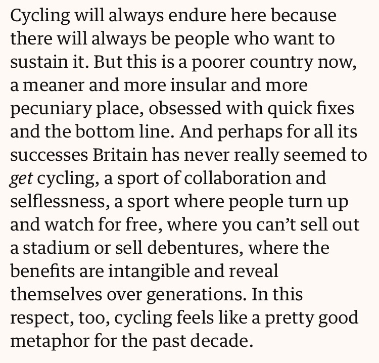 EdwardPickering's tweet photo. Very interesting piece by @jonathanliew, which captures the malaise in British cycling and in British pretty much everything at the moment.

https://t.co/XFVlxQexrf https://t.co/RkTTT9vxt8