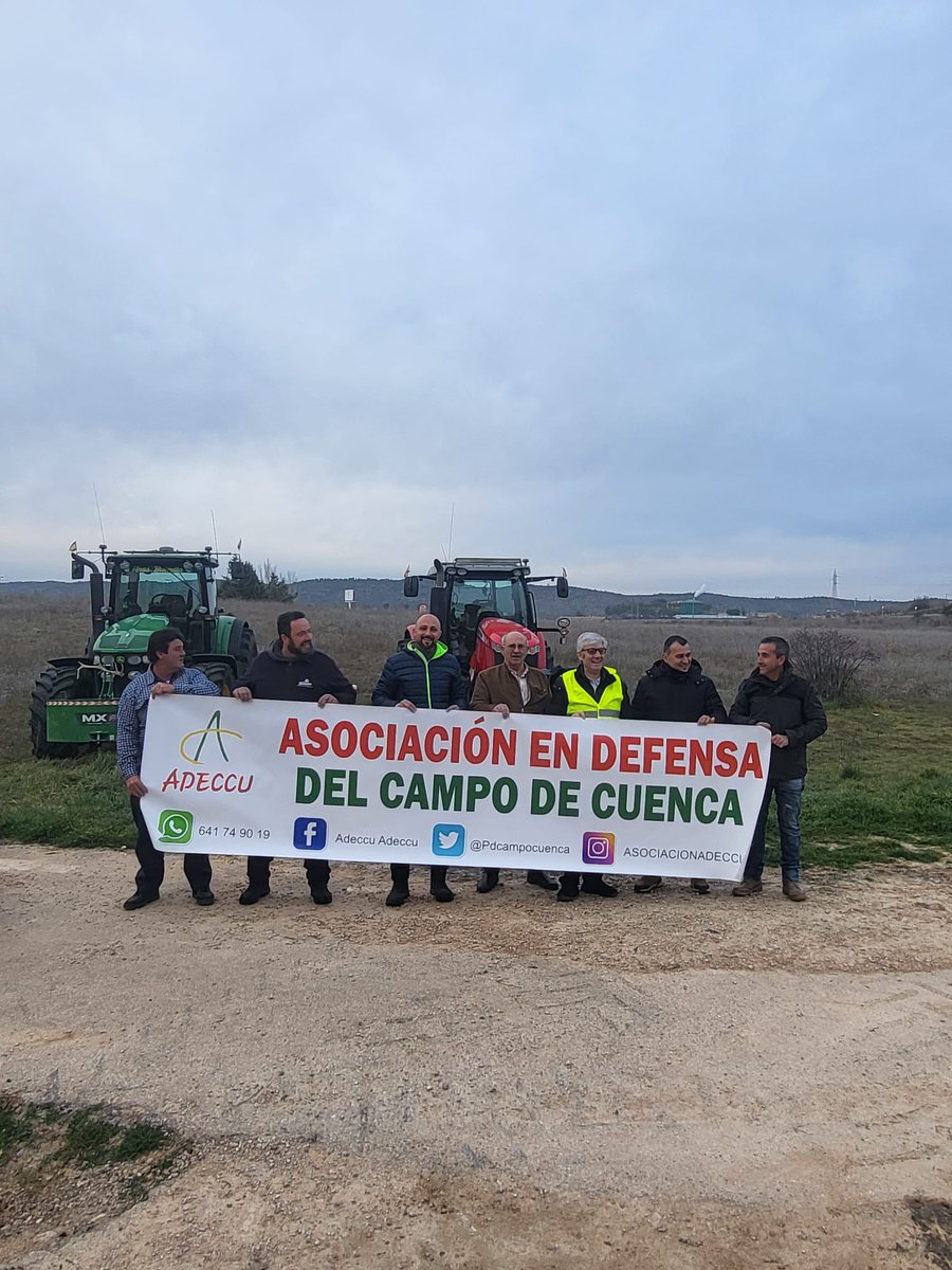 Preparando la tractorada