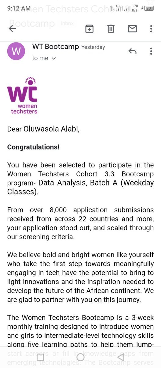 rhoda_oluwasola's tweet photo. @Tech4DevHQ 
Thank you
#WomenTechsters #WTBootcampCohort2024 #WTbootcamp https://t.co/ai0uamAqZJ