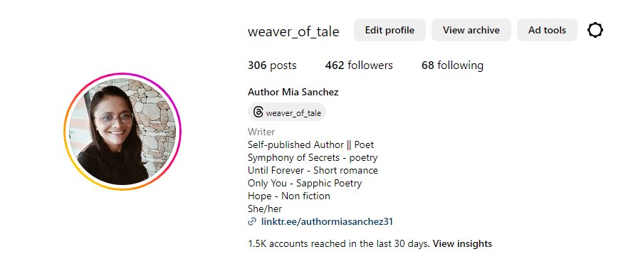 Would anyone like to follow me on Instagram so I can finally get past 470? I have been stuck here for MONTHS :(

I post poetry quotes, book updates, and more!

#poetrylovers #ReadersWanted #WritingCommunity